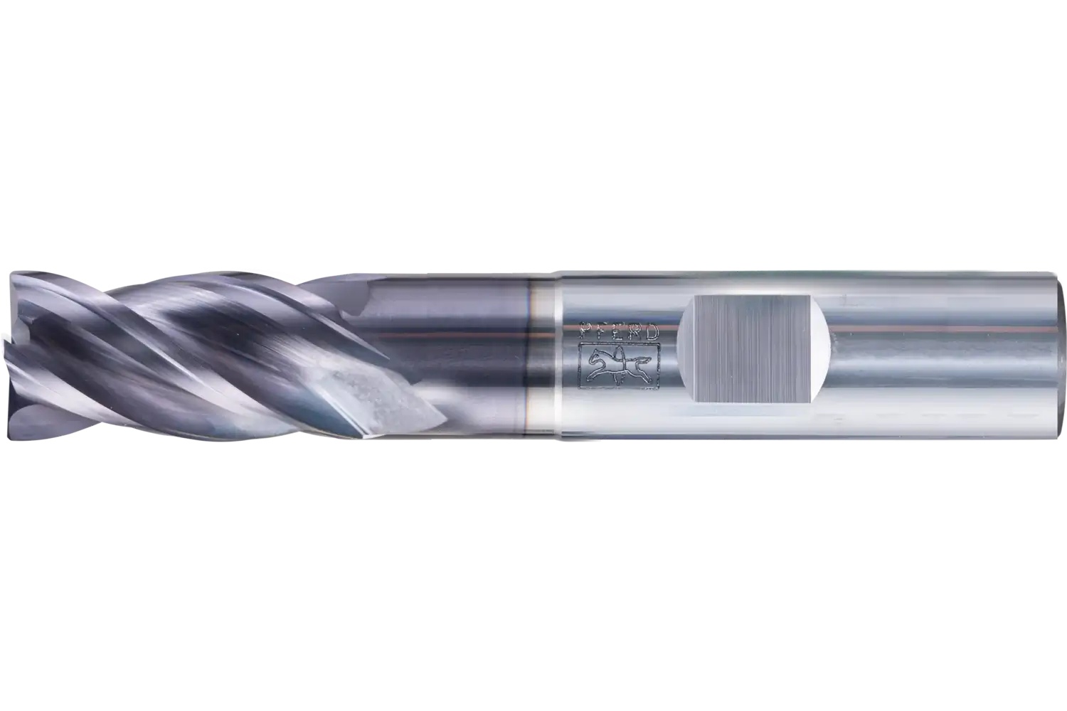 Picture of Pferd Chamfered End Mill, 4 flutes, 1/2" Dia, 1" APMX, 3" OAL, Weldon shank